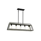 Savoy House Hasting 1-8892-5-101 5-Lights 300W Noblewood with Iron Linear Chandelier