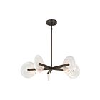 Savoy House 1-9305-5-15 Ainslie 5-Lights 20W Mediterranean Bronze Chandelier with Integrated LED