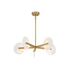 Savoy House 1-9305-5-322 Ainslie 5-Lights 20W Warm Brass Chandelier with Integrated LED
