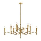 Savoy House 1-9417-9-220 9-Lights 540W Riviera Brass Chandelier