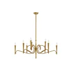 Savoy House 1-9417-9-220 9-Lights 540W Riviera Brass Chandelier