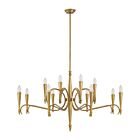 Savoy House 1-9418-12-220 12-Lights 720W Riviera Brass Chandelier