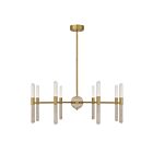 Savoy House 1-9716-8-322 Linden 8-Lights 40W Warm Brass Chandelier with Integrated LED