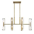 Savoy House Essentials Winfield 1-9773-12-322 12-Lights 720W Warm Brass Linear Chandelier