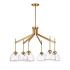 Savoy House 1-9841-6-322 Corbin 6-Lights 360 Watt Warm Brass Chandelier