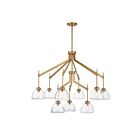 Savoy House 1-9842-9-322 Corbin 9-Lights 540 Watt Warm Brass Chandelier