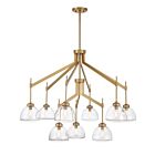 Savoy House 1-9842-9-322 Corbin 9-Lights 540 Watt Warm Brass Chandelier