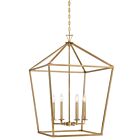 Savoy House Essentials Townsend 3-422-6-322 6-Lights 360W Warm Brass Pendant