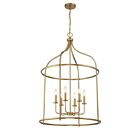 Savoy House Brookstone 3-7388-6-322 6-Lights 360W Warm Brass Pendant