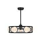Savoy House 30-FD-435-89 Castra 4.5W Matte Black Chandelier with Integrated LED