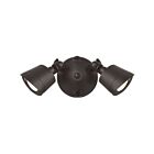 Savoy House 4-FLOOD-A2-3CCT-BZ 22W Bronze 2-Heads Security Light CCT Selectable with Integrated LED
