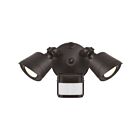 Savoy House 4-FLOOD-MS-A2-3CCT-BZ 22W Bronze 2-Heads Security Light with Motion Sensor CCT Selectable with Integrated LED