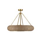 Savoy House 40-FD-8302-322 Gaia 4-Lights 24W Warm Brass Chandelier