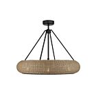 Savoy House 40-FD-8302-89 Gaia 6-Lights 36W Matte Black Chandelier