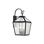 Savoy House 5-101-BK Woodstock 3-Lights 180W Black Outdoor Wall Lantern