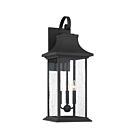 Savoy House 5-452-BK Hancock 3-Lights 120W Matte Black Outdoor Wall Lantern