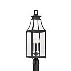 Savoy House 5-609-BK 3-Lights 180W Matte Black Outdoor Post Light