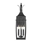 Savoy House 5-765-BK Montpelier 3-Lights 120W Matte Black Outdoor Wall Lantern