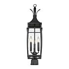 Savoy House Montpelier 5-769-BK 3-Lights 180W Matte Black Outdoor Post Lantern