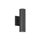Savoy House 5-CYL-2-5CCT-BK Kelley 2-Lights 20W Black Outdoor Wall Light with Integrated LED
