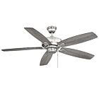 Savoy House Wind Star 52-830-5RV-187 52" Brushed Pewter 61.14W Ceiling Fan