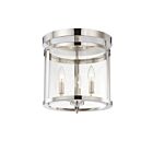 Savoy House Essentials 6-1043-3-109 Penrose 3-Lights 180W Polished Nickel Semi Flush Mount