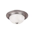 Savoy House Essentials 6-11264-11-SN 2-Lights 80W Satin Nickel Flush Mount