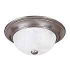 Savoy House 6-13264-13-SN 2-Lights 120W Satin Nickel Flush Mount