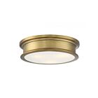 Savoy House Essentials 6-133-16-322 Watkins 3-Lights 180W Warm Brass Flush Mount