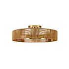 Savoy House 6-1682-5-320 Ashe 5-Lights 300W Warm Brass and Rope Semi Flush Mount