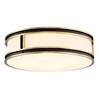 Savoy House 6-1822-4-143 Alberti 4-Lights 240W Matte Black with Warm Brass Flush Mount