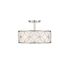 Savoy House Essentials 6-1953-4-109 Reid 4-Lights 240W Polished Nickel Semi Flush Mount