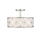 Savoy House Essentials 6-1953-4-109 Reid 4-Lights 240W Polished Nickel Semi Flush Mount