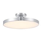 Savoy House 6-2969-1-11 1-Light 50W Chrome Semi Flush Mount