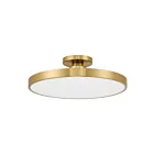 Savoy House 6-2969-1-322 1-Light 50W Warm Brass Semi Flush Mount