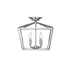 Savoy House Essentials 6-328-4-109 Townsend 4-Lights 240W Polished Nickel Semi Flush Mount