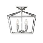 Savoy House Essentials 6-328-4-109 Townsend 4-Lights 240W Polished Nickel Semi Flush Mount