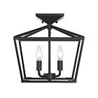 Savoy House Essentials 6-328-4-44 Townsend 4-Lights 240W Classic Bronze Semi Flush Mount