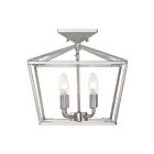Savoy House Essentials 6-328-4-SN Townsend 4-Lights 240W Satin Nickel Semi Flush Mount