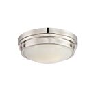 Savoy House Essentials 6-3350-14-109 Lucerne 2-Lights 120W Polished Nickel Flush Mount