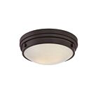 Savoy House Essentials 6-3350-14-13 Lucerne 2-Lights 120W English Bronze Flush Mount