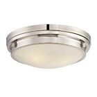 Savoy House Essentials 6-3350-16-109 Lucerne 3-Lights 180W Polished Nickel Flush Mount