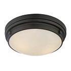 Savoy House Essentials 6-3350-16-13 Lucerne 3-Lights 180W English Bronze Flush Mount