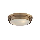 Savoy House Essentials 6-3350-16-322 Lucerne 3-Lights 180W Warm Brass Flush Mount