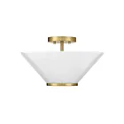 Savoy House 6-4012-3-322 3-Lights 180W Warm Brass Semi Flush Mount