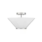 Savoy House 6-4012-3-SN 3-Lights 180W Satin Nickel Semi Flush Mount