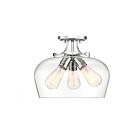 Savoy House Essentials 6-4035-3-11 Octave 3-Lights 180W Polished Chrome Semi Flush Mount