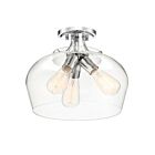 Savoy House Essentials 6-4035-3-11 Octave 3-Lights 180W Polished Chrome Semi Flush Mount