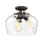 Savoy House Essentials 6-4035-3-13 Octave 3-Lights 180W English Bronze Semi Flush Mount