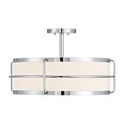 Savoy House 6-4193-4-11 4-Lights 240W Chrome Semi Flush Mount